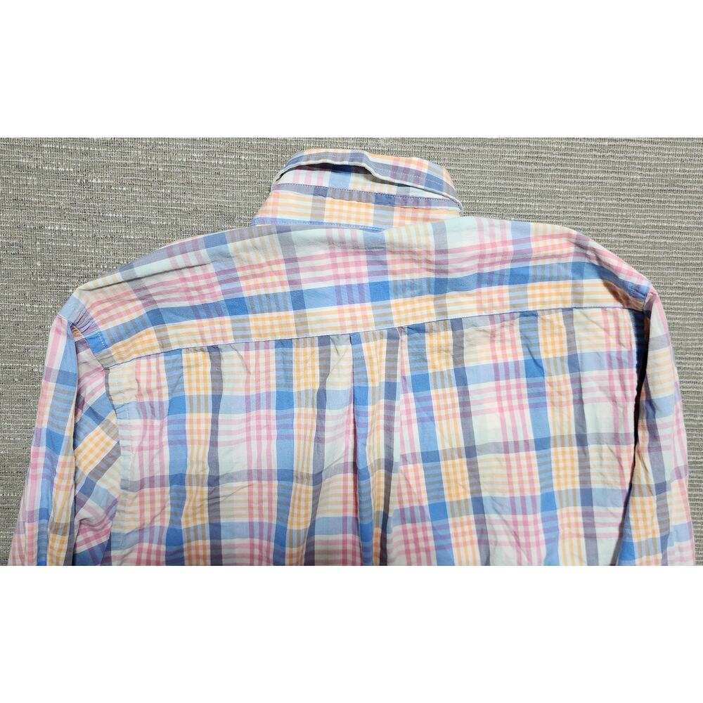 Vineyard Vines Men’s Slim Fit Whale Shirt Small Pastel Plaid Button Down - Picture 9 of 10